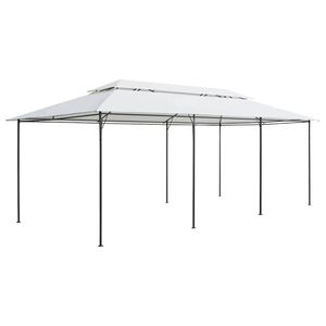 vidaXL Gazebo 600x298x270 cm 180g/m&sup2; branco