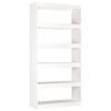 vidaXL Estante/divis&oacute;ria 80x30x167,4 cm madeira de pinho maci&ccedil;a branco