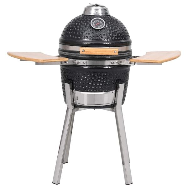 Kamado churraqueira fumadora de cer&acirc;mica 33 cm