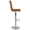 vidaXL Bancos de bar 2 pcs tecido castanho