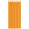 vidaXL Cortinas de voile com la&ccedil;os 2 pcs laranja 140x225 cm