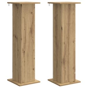 vidaXL Suporte para Plantas 2 pcs Carvalho Arttisan