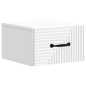 vidaXL Gabinete de Canto Montado na Parede Branco 34,5 x 33 x 20 cm