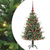 vidaXL &Aacute;rvore de Natal Artificial Pr&eacute;-iluminada com Conjunto de Bolas