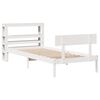vidaXL Cama sem colch&atilde;o 90x200 cm madeira de pinho maci&ccedil;a branco
