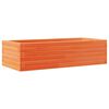 vidaXL Vaso/floreira de jardim 90x40x23 cm pinho maci&ccedil;o castanho-mel