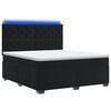 vidaXL Cama box spring com colch&atilde;o Preto 140 x 190 cm Veludo