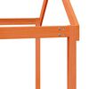 vidaXL Cama alta com telhado 90x190 cm pinho maci&ccedil;o castanho-mel