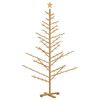 vidaXL &Aacute;rvore de Natal de Madeira com suporte Castanho 180 cm