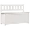 vidaXL Banco 110x41x76,5 cm madeira de pinho maci&ccedil;a branco