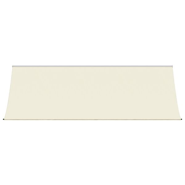 vidaXL Toldo retr&aacute;til 400x150 cm tecido e a&ccedil;o cor creme