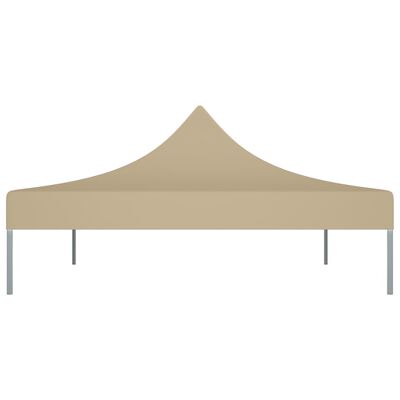 vidaXL Teto para tenda de festas 4,5x3 m 270 g/m² bege