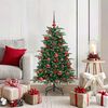 vidaXL Árvore de Natal Artificial Verde 120 cm PVC, Metal e Plástico