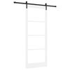 vidaXL Porta Deslizante ORKDAL Branco e Preto 93 x 232 cm