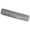 vidaXL Cerca Hexagonal 0,8 x 100 m A&ccedil;o galvanizado Prateado