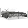 vidaXL Estrutura de cama sem colch&atilde;o com p&eacute;s 180x200 cm preto