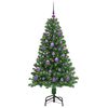 vidaXL &Aacute;rvore de Natal Artificial Verde 150 cm PVC, A&ccedil;o e Pl&aacute;stico