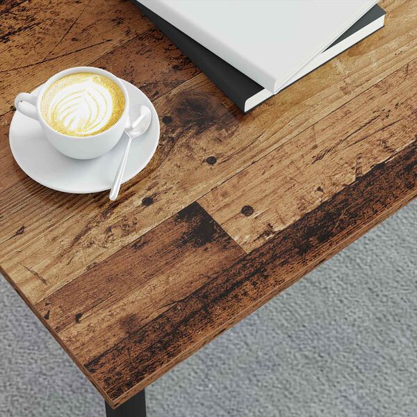 vidaXL Mesa de centro Madeira antiga 100 x 50 x 45 cm