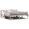 vidaXL Cama para idosos com cabeceira 200x200 cm pinho maci&ccedil;o