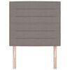 vidaXL Cabeceira Cinzento-acastanhado 90 cm Couro Sint&eacute;tico