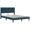vidaXL Estrutura de cama com colch&atilde;o Azul 120 x 190 cm Veludo