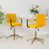 vidaXL Cadeiras de jantar girat&oacute;rias 2 pcs veludo amarelo mostarda