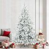 vidaXL &Aacute;rvore de Natal Articulada Artificial Branco 240 cm PVC e A&ccedil;o