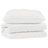 vidaXL Conjunto de Edredom com travesseiro 2 pcs Branco Microfibra