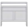 vidaXL Mesa de bar com 2 tampos branco 130x40x120 cm