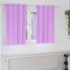 vidaXL Cortinas Blackout com Argolas 2 pcs Roxo 140 x 140 cm Poli&eacute;ster