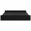 vidaXL Estrado de cama com arruma&ccedil;&atilde;o Carvalho Preto 135 x 190 cm