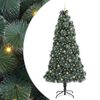 vidaXL Árvore de Natal Artificial Pré-iluminada com Conjunto de Bolas
