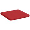 vidaXL Almofadas de Assento 4 pcs Vermelho 40 x 40 x 3 cm tecido