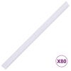 vidaXL 4 pcs painéis de privacidade para jardim 35x0,19 m PVC branco