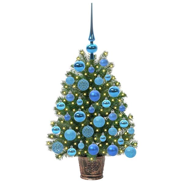 vidaXL &Aacute;rvore de Natal Artificial com 150 LEDs Verde 75 cm PE e PVC
