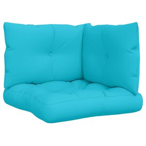 vidaXL Almofad&otilde;es p/ m&oacute;veis de paletes 3 pcs tecido oxford turquesa