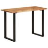 vidaXL Mesa de jantar 110x50x76 madeira de ac&aacute;cia maci&ccedil;a