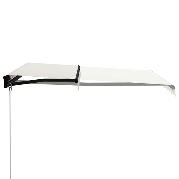 vidaXL Toldo retr&aacute;til manual 300x250 cm cor creme