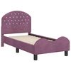 vidaXL Estrutura de Cama para Crian&ccedil;a com Cabeceira Roxo 70 x 140 cm
