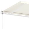 vidaXL Toldo autom&aacute;tico independente 300x250 cm cor creme