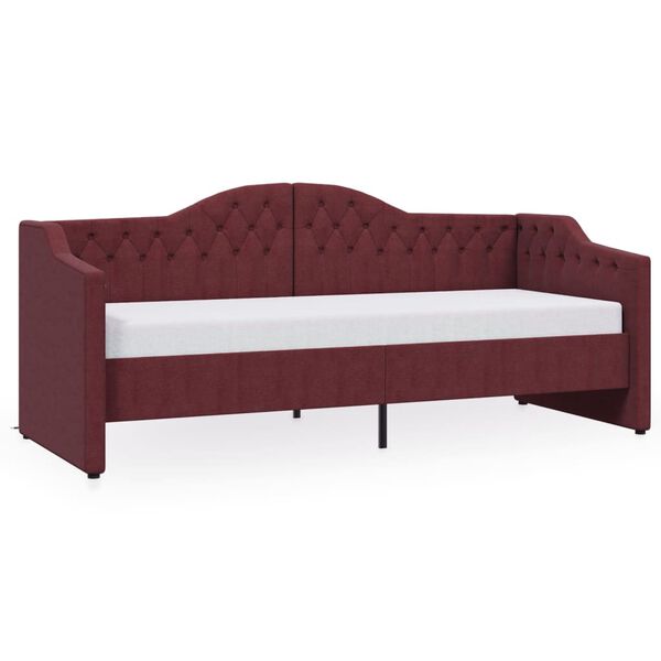 vidaXL Sof&aacute;-cama c/ colch&atilde;o e sa&iacute;da USB 90x200 cm tecido roxo