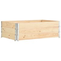 vidaXL Canteiros elevados 3 pcs 50x150 cm madeira de pinho maciça