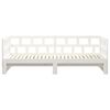 vidaXL Sof&aacute;-cama de puxar 2x(90x200) cm pinho maci&ccedil;o branco