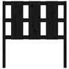 vidaXL Cabeceira de cama 105,5x4x100 cm pinho maci&ccedil;o preto