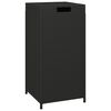vidaXL Caixote do lixo 40x40x80 vime PE preto