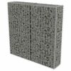 vidaXL Muro gabi&atilde;o com tampas a&ccedil;o galvanizado 100x20x100 cm