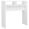 vidaXL Mesa consola 78x30x80 cm derivados de madeira branco