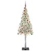 vidaXL &Aacute;rvore de Natal com 300 LEDs com suporte Branco 210 cm PE e A&ccedil;o