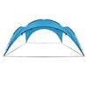 vidaXL Tenda para festas arqueada 450x450x265 cm azul claro
