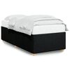 vidaXL Estrutura de cama sem colch&atilde;o 90x200 cm tecido preto